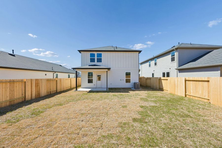 Exterior details and patio area of a home in Montgomery Bend, Montgomery (Image 3).