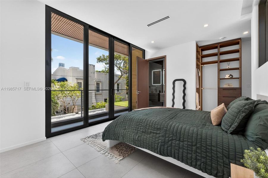 Furnished interior view inside a new home in , Miami (Image 58).