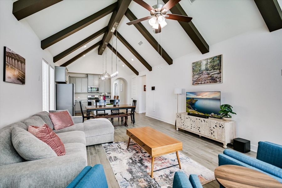 Impressive vaulted ceilings