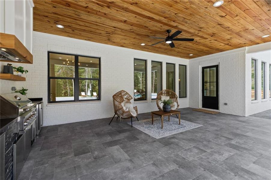 Exterior details and patio area of a home in , Dacula (Image 4).