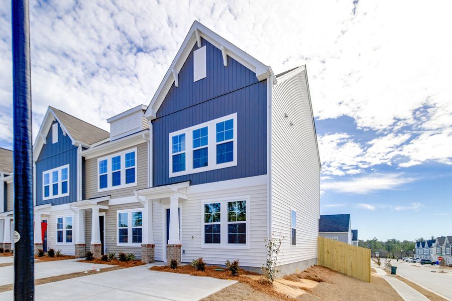 Front exterior of a new home in Astoria, Columbia, SC, highlighting curb appeal (Image 19).