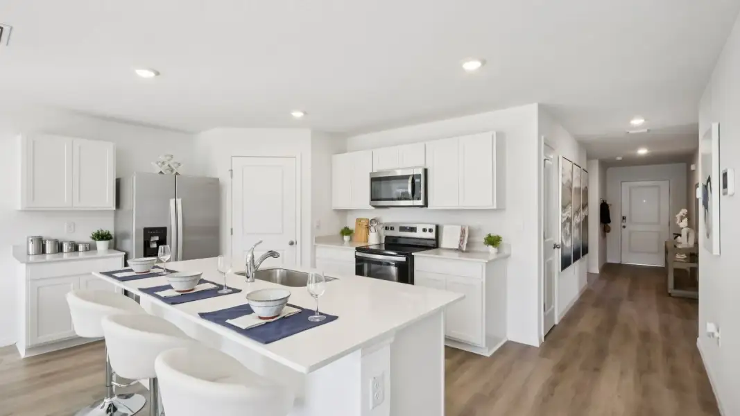 Furnished interior view inside a new home in Holloway Landing, Plant City (Image 12).