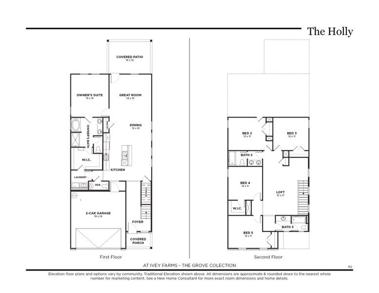 R2 at Ivey Farms - The Grove Collection, with Covered Patio