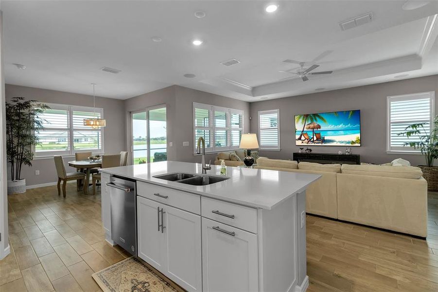 Furnished interior view inside a new home in , Parrish (Image 49).