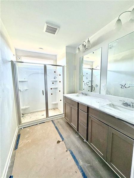 Furnished interior view inside a new home in Stegall Village, Cartersville (Image 76).