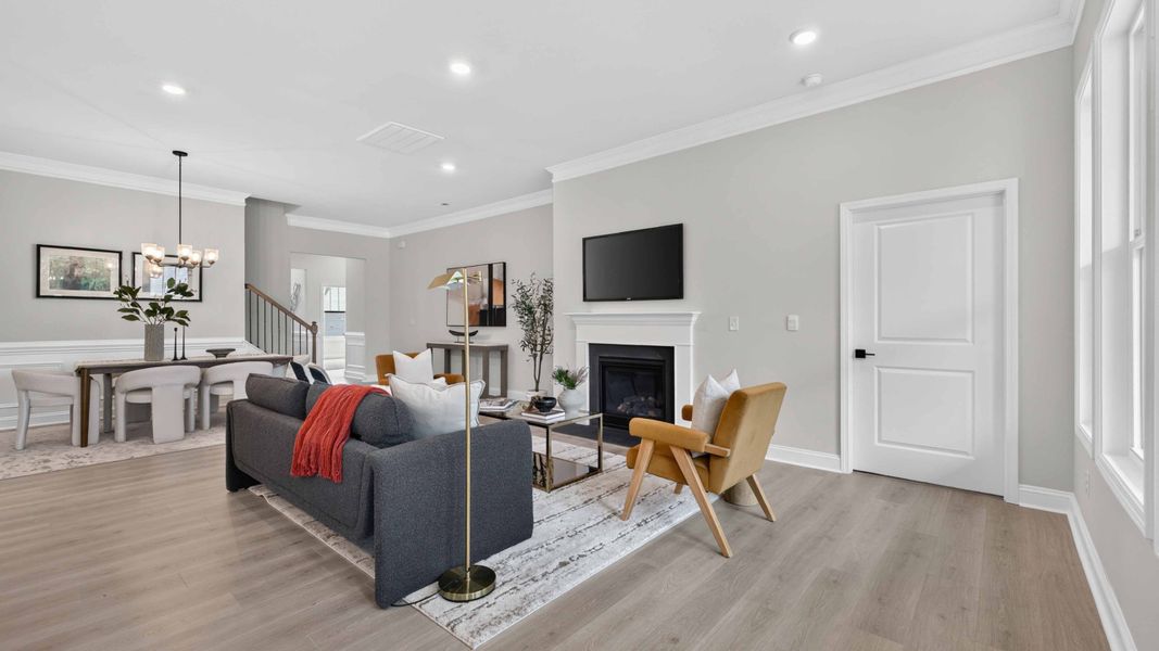 Furnished interior view inside a new home in Sylvan Creek, Denver (Image 11).