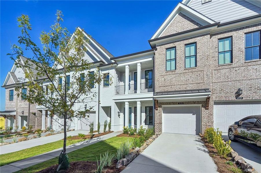 Front exterior of a new home in Waterside Condos, Peachtree Corners, GA, highlighting curb appeal (Image 17).