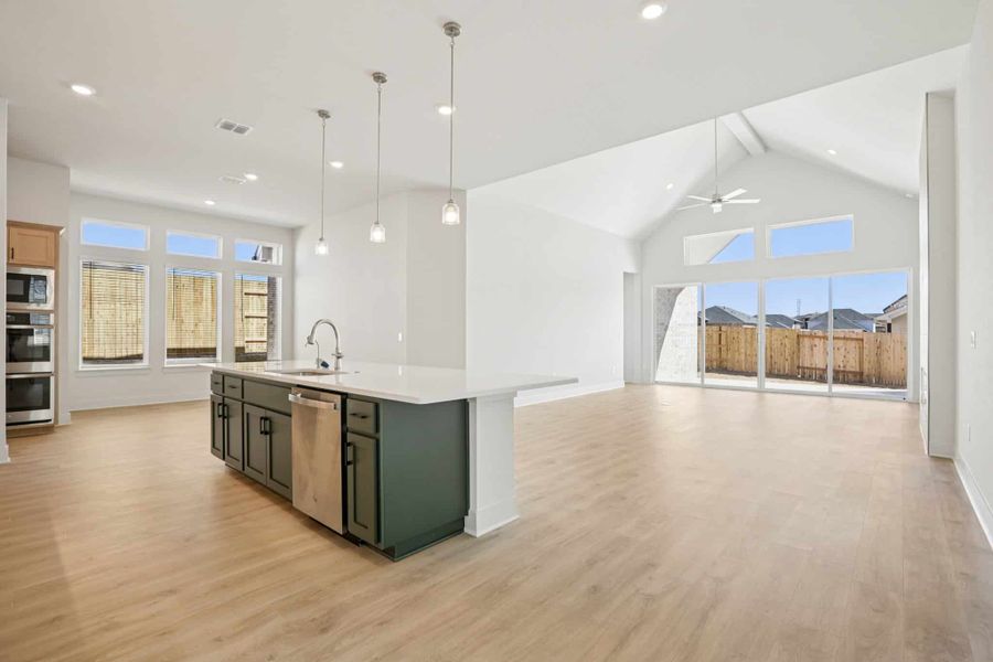 Furnished interior view inside a new home in Sunfield, Buda (Image 11).