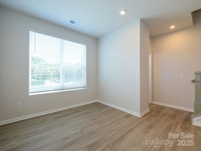 Dining Space Bathed in Light with 9' Ceilings.