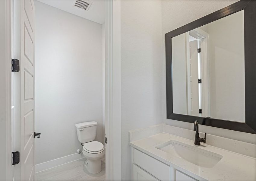 There is a Jack-and-Jill bathroom that connects two of the secondary bedrooms. There is a Jack-and-Jill bathroom that connects two of the secondary bedrooms.