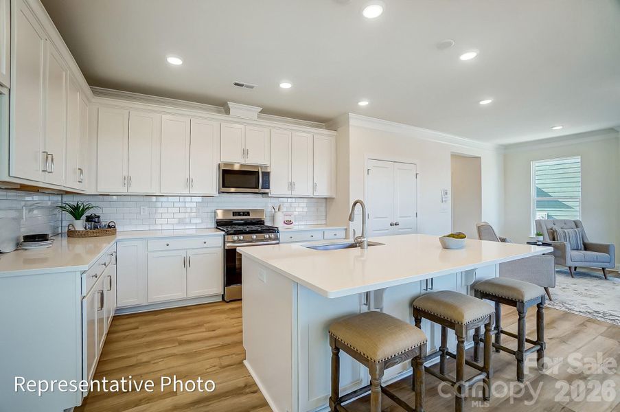 Furnished interior view inside a new home in Caldwell Forest, Charlotte (Image 14).