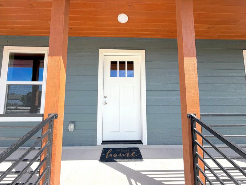 Exterior details and patio area of a home in , Spring Branch (Image 27).