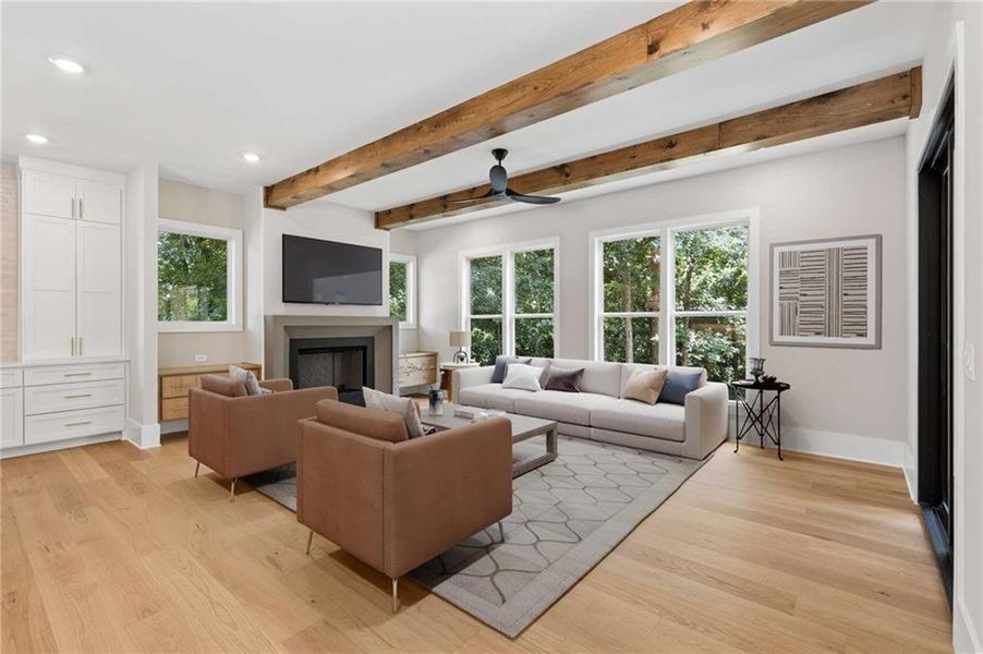 Furnished interior view inside a new home in , Atlanta (Image 41). Furnished interior view inside a new home in , Atlanta (Image 41).