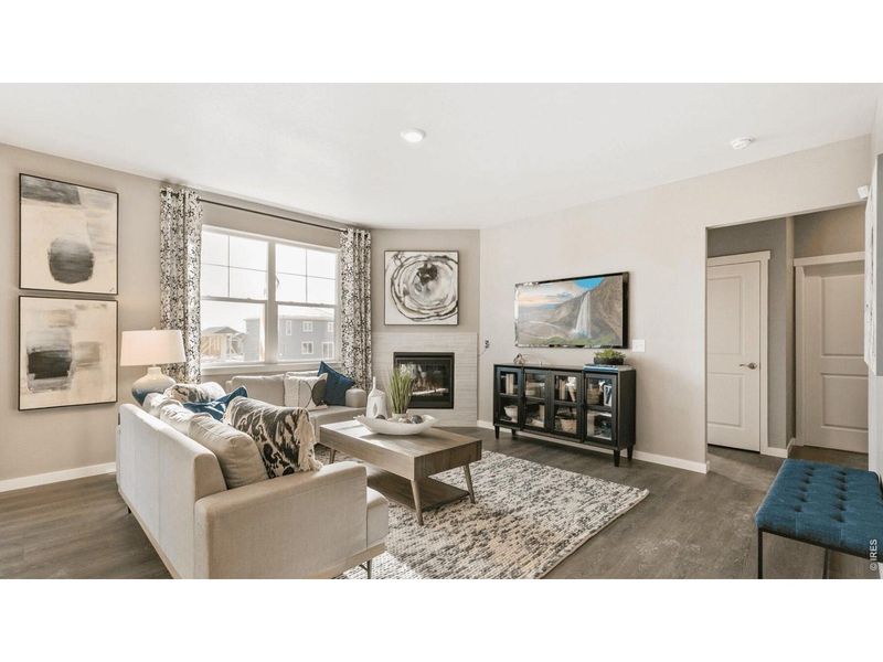 Furnished interior view inside a new home in Vantage, Berthoud (Image 9). Furnished interior view inside a new home in Vantage, Berthoud (Image 9).