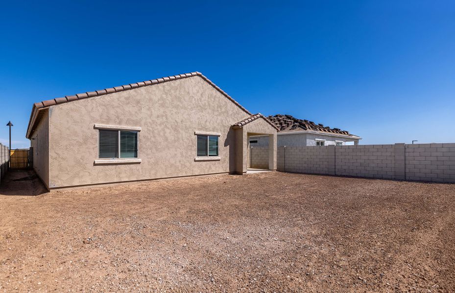Exterior details and patio area of a home in El Rancho Santa Rosa, Maricopa (Image 19).