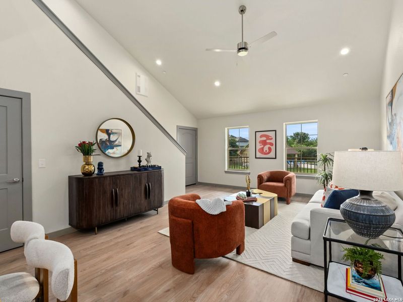 Furnished interior view inside a new home in , New Braunfels (Image 24).