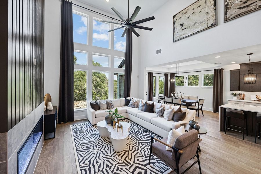 Furnished interior view inside a new home in Brookewater, Rosenberg (Image 5).