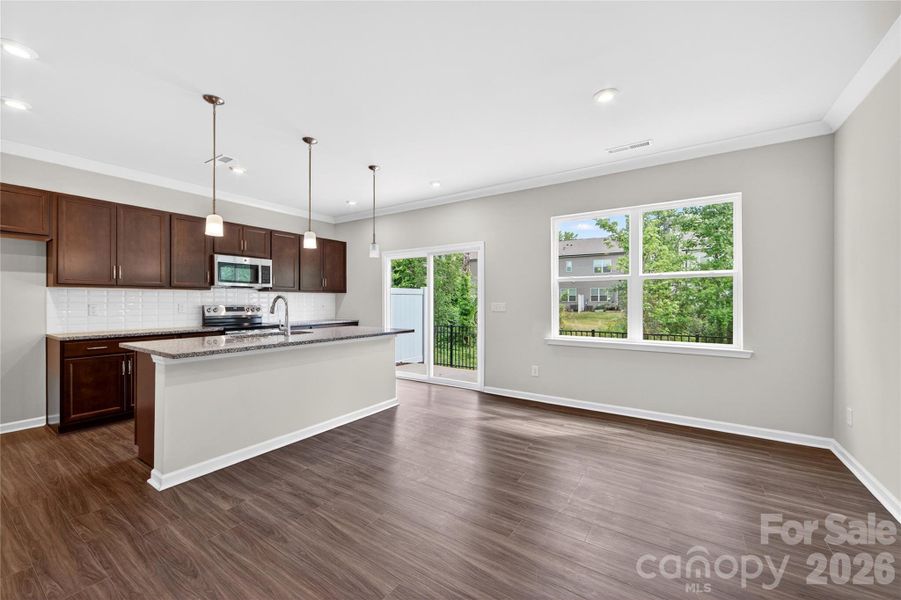 Open concept living Open concept living