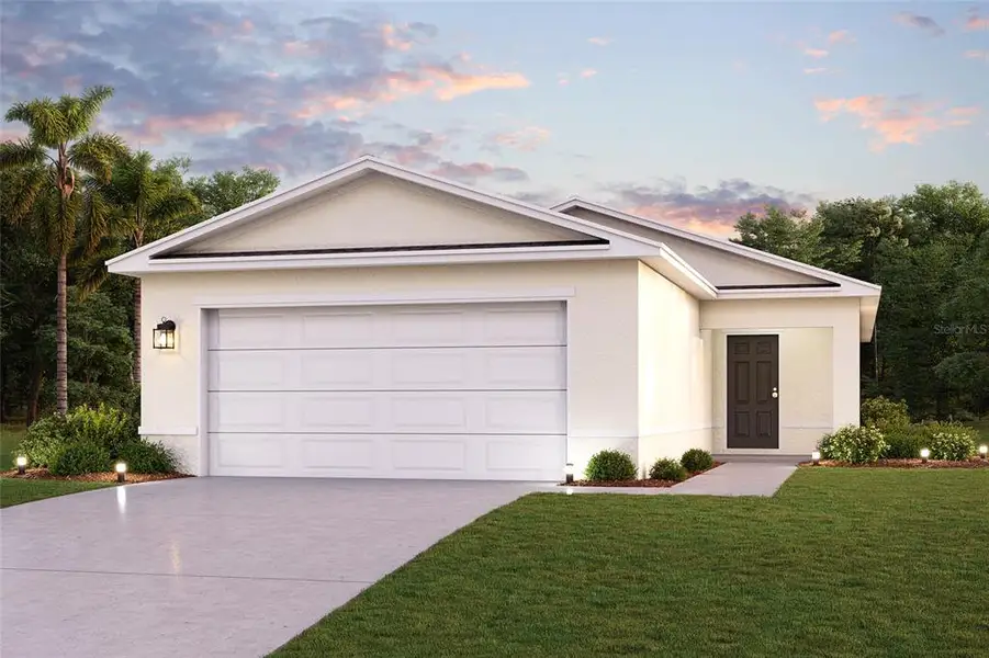Front exterior of a new home in Eagle Hammock, Eagle Lake, FL, highlighting curb appeal (Image 1). Front exterior of a new home in Eagle Hammock, Eagle Lake, FL, highlighting curb appeal (Image 1).