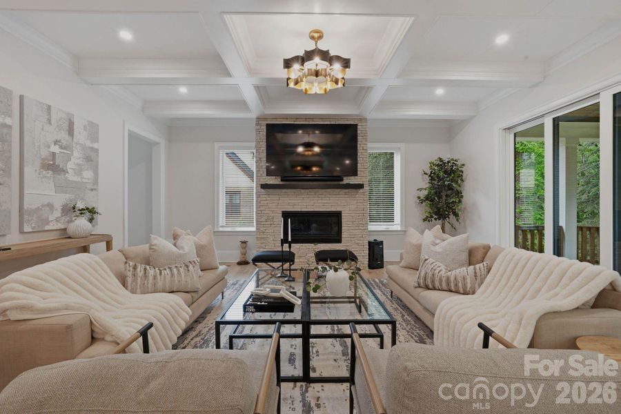 Furnished interior view inside a new home in , Charlotte (Image 35).