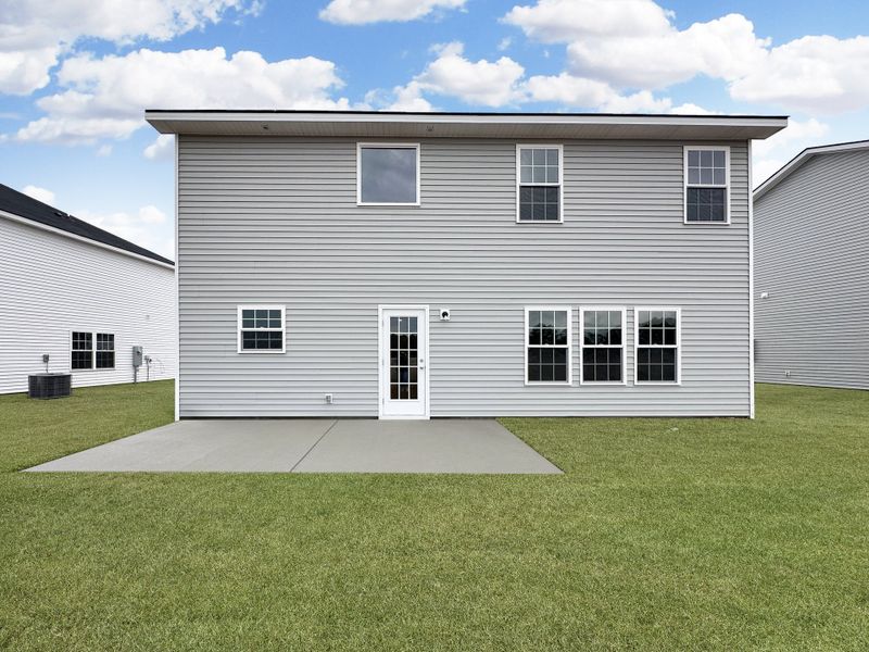 Exterior details and patio area of a home in Grand Reserve, Hinesville (Image 2).