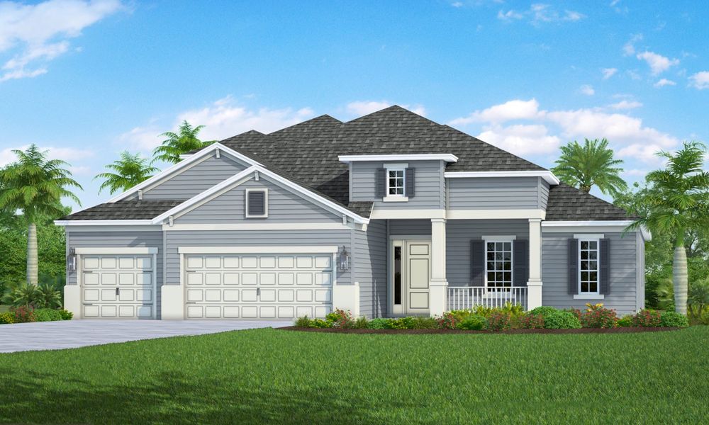 Representative exterior photo of a completed home built from the Santa Catalina by Neal Communities in Canoe Creek, Parrish, FL (Image 5).