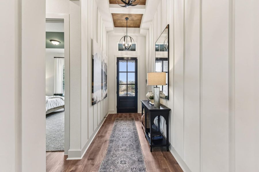 Representative furnished interior of a home built from the Sicily – 60′ Lot by Chesmar Homes in Lakes of Cane Island, Katy (Image 4).