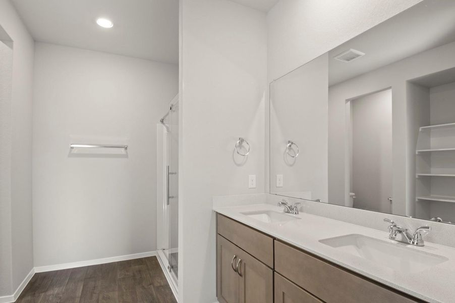 Furnished interior view inside a new home in Edgebrooke, Pflugerville (Image 7). Furnished interior view inside a new home in Edgebrooke, Pflugerville (Image 7).