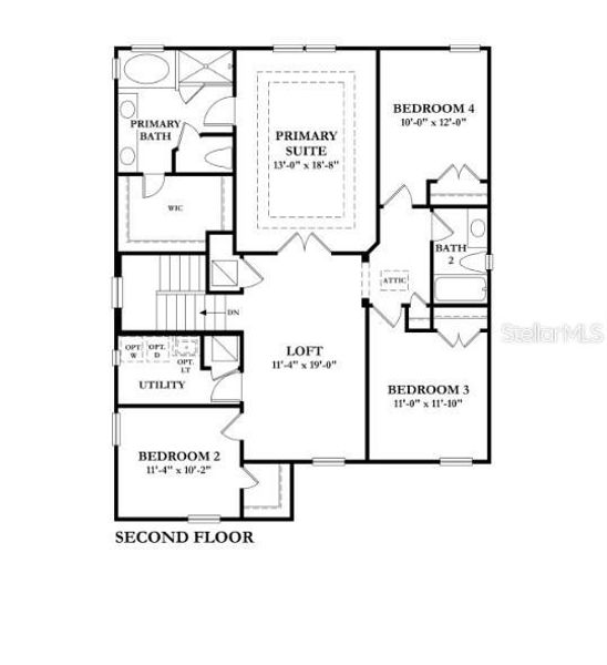 Madeleine - Floor Plan (upstairs)