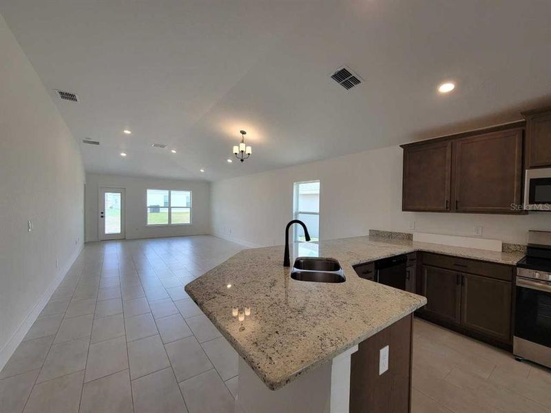 Furnished interior view inside a new home in Ocala Crossings South, Ocala (Image 4).
