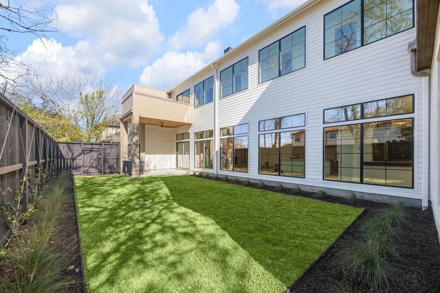 Large yard with room for a pool.