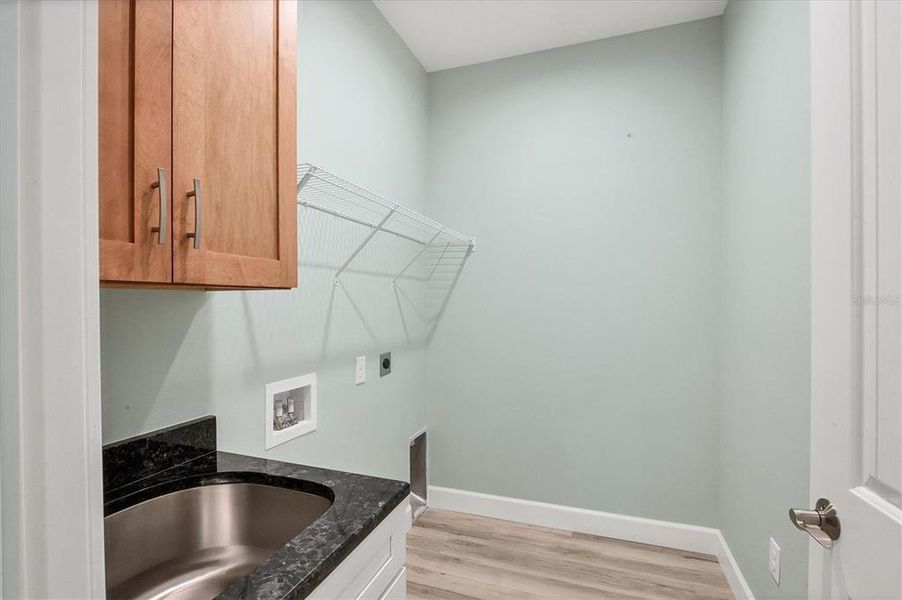 Indoor Utility Room with Wash Basin