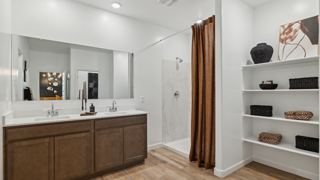 Representative furnished interior of a home built from the Courtland by D.R. Horton in Quail Ranch, San Tan Valley (Image 32).
