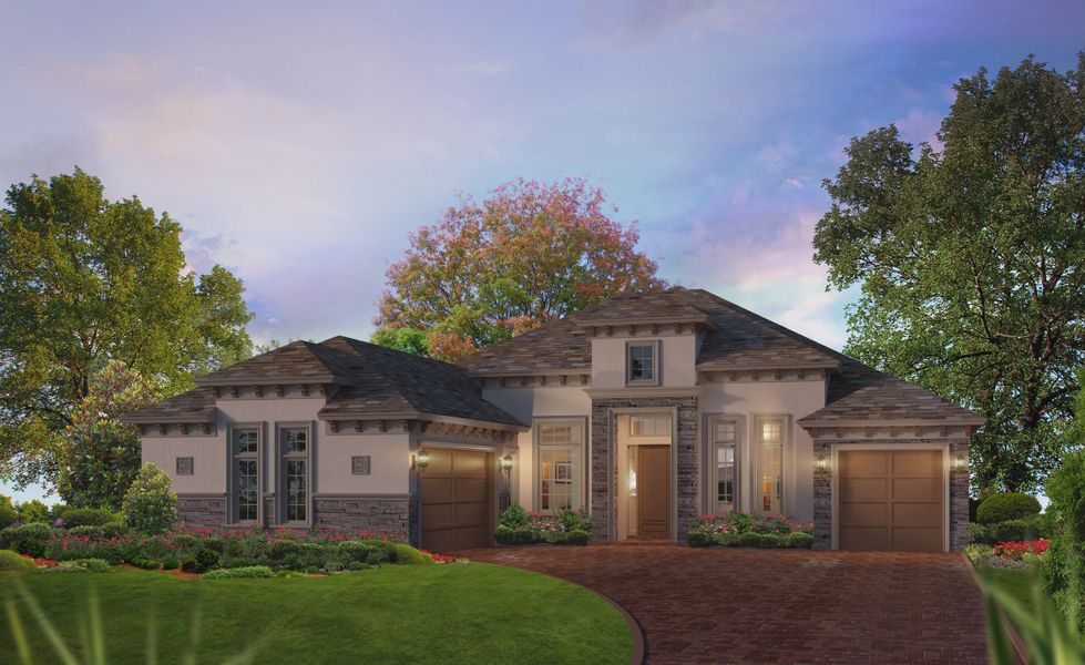 Representative exterior photo of a completed home built from the Egret VII by ICI Homes in Live Oak Estates, Orlando, FL (Image 3).