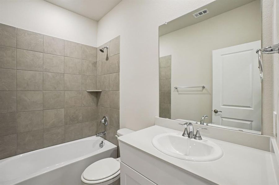 Furnished interior view inside a new home in Trails of Lavon - Spring Series, Lavon (Image 16).