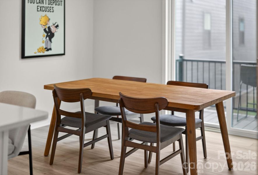 Furnished interior view inside a new home in Southrail Station, Charlotte (Image 25).