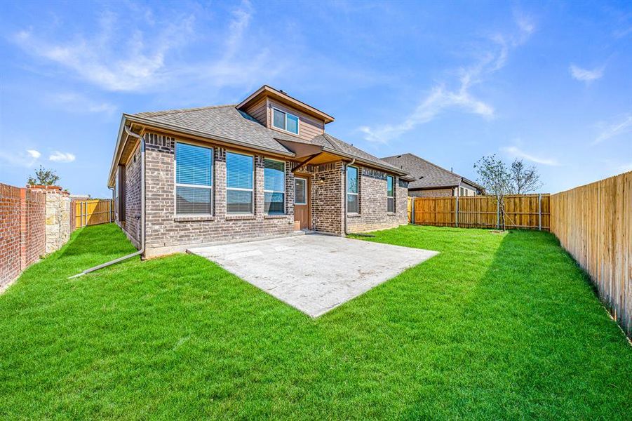 Exterior details and patio area of a home in Summerwood, Red Oak (Image 4). Exterior details and patio area of a home in Summerwood, Red Oak (Image 4).