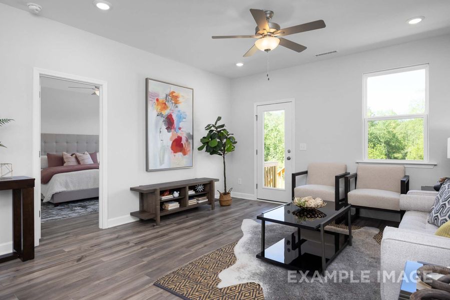 Representative furnished interior of a home built from the The Carter A by Davidson Homes LLC in Villas at Carpenter Woods, Durham (Image 12). Representative furnished interior of a home built from the The Carter A by Davidson Homes LLC in Villas at Carpenter Woods, Durham (Image 12).