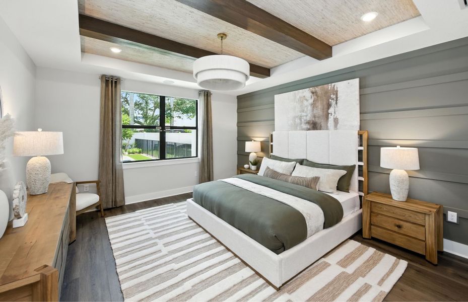 Representative furnished interior of a home built from the Coral by DiVosta in The Reserve at Eastpointe, Palm Beach Gardens (Image 8).