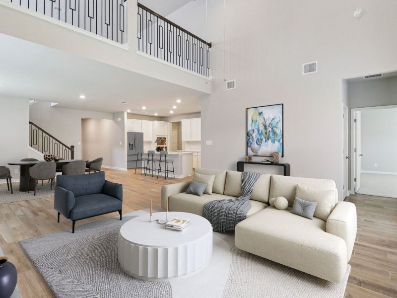 Furnished interior view inside a new home in Sagebrooke - Classic Series, San Antonio (Image 4).