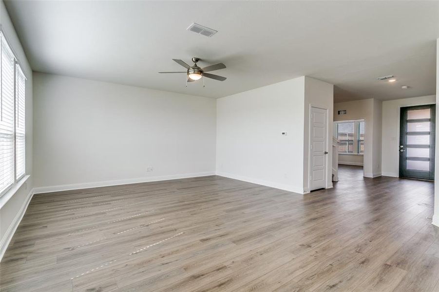 Spacious, unfurnished interior of a new home in The Preserve, Justin (Image 29).