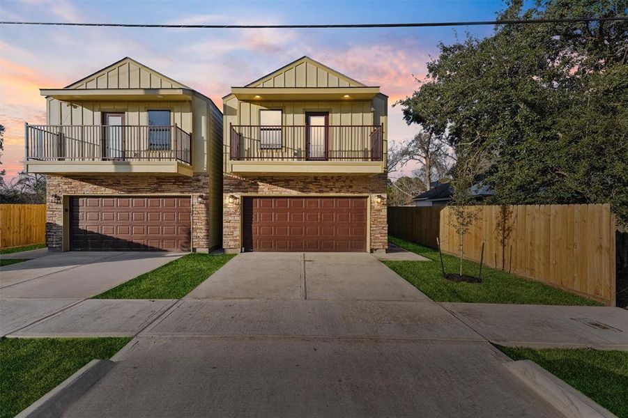 This charming two-story home features spacious living areas, a modern kitchen, and a private balcony perfect for enjoying stunning views and relaxing moments.