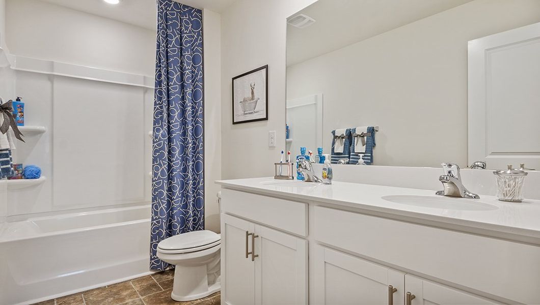 Representative furnished interior of a home built from the Robie by D.R. Horton in The Grove at Riley's Meadow, Haw River (Image 12).