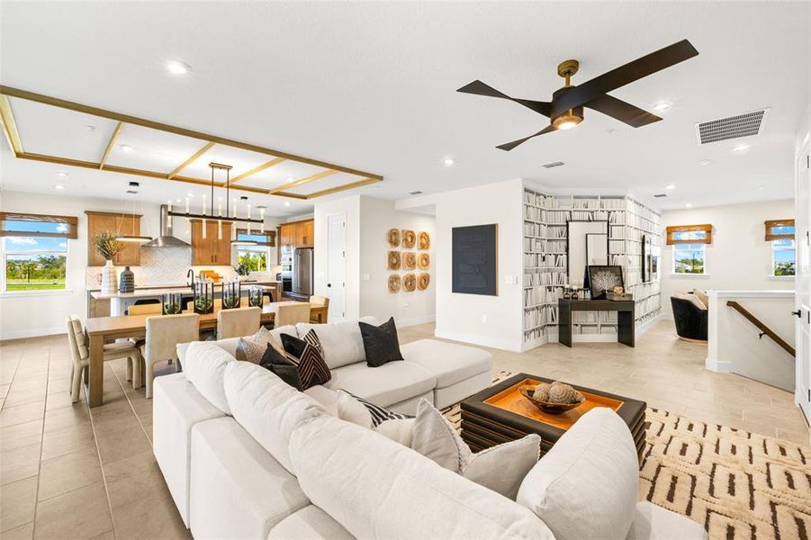 Furnished interior view inside a new home in Wellen Park, Venice (Image 4).