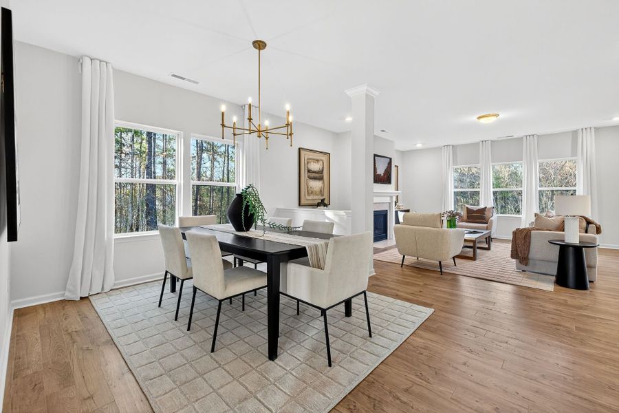 Furnished interior view inside a new home in Edgewater - Lakeview Point, Lancaster (Image 6). Furnished interior view inside a new home in Edgewater - Lakeview Point, Lancaster (Image 6).