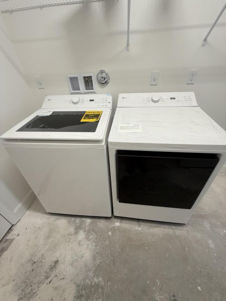 Installed upgraded LG washer & gas dryer