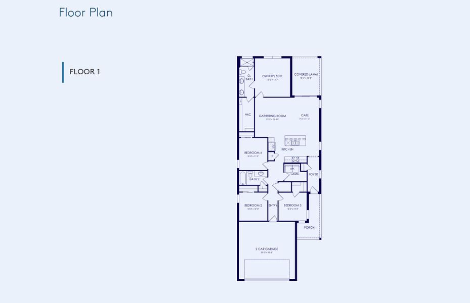 2D floor plan layout of this home in Twisted Oaks, Wildwood, FL (Image 5).