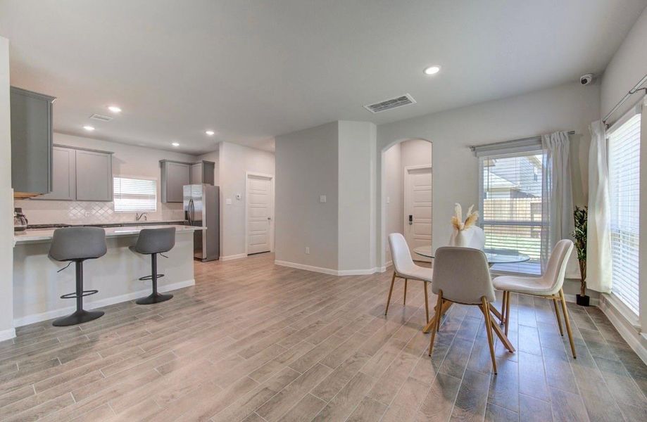 Furnished interior view inside a new home in Rosehill Meadow, Tomball (Image 6).