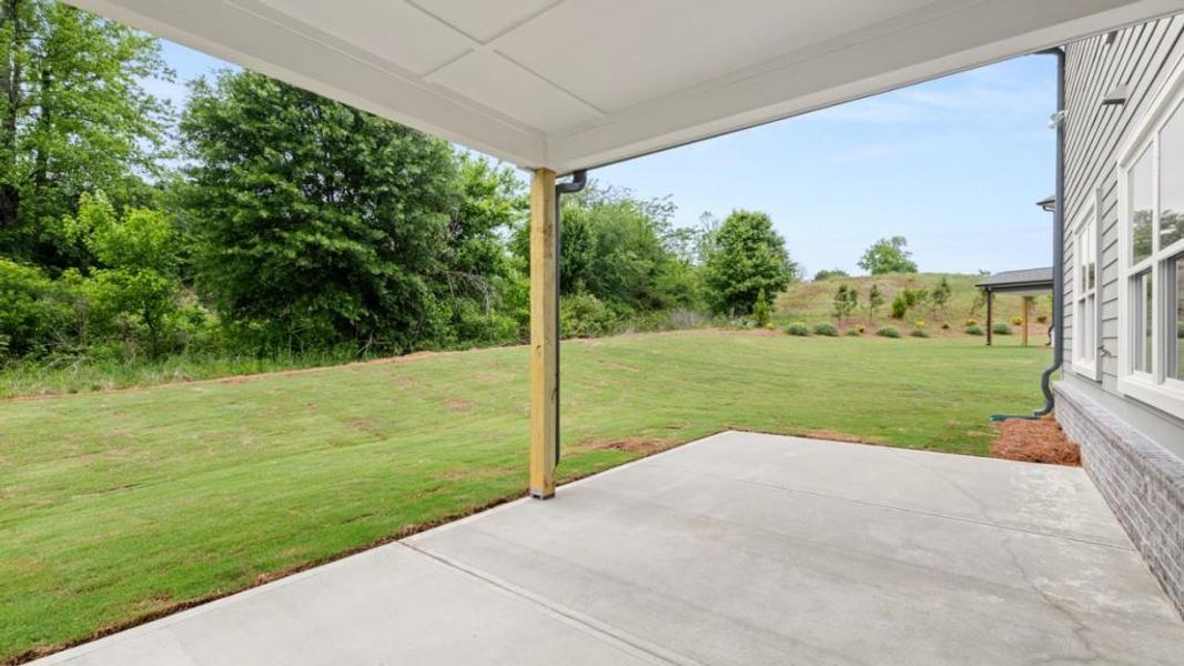 Exterior details and patio area of a home in Haven Abbey, Cumming (Image 4).