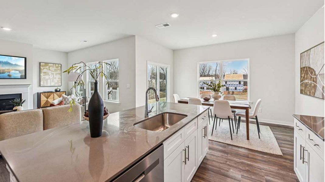 Representative furnished interior of a home built from the Darwin by D.R. Horton in Reedy Creek Preserve, Charlotte (Image 13).